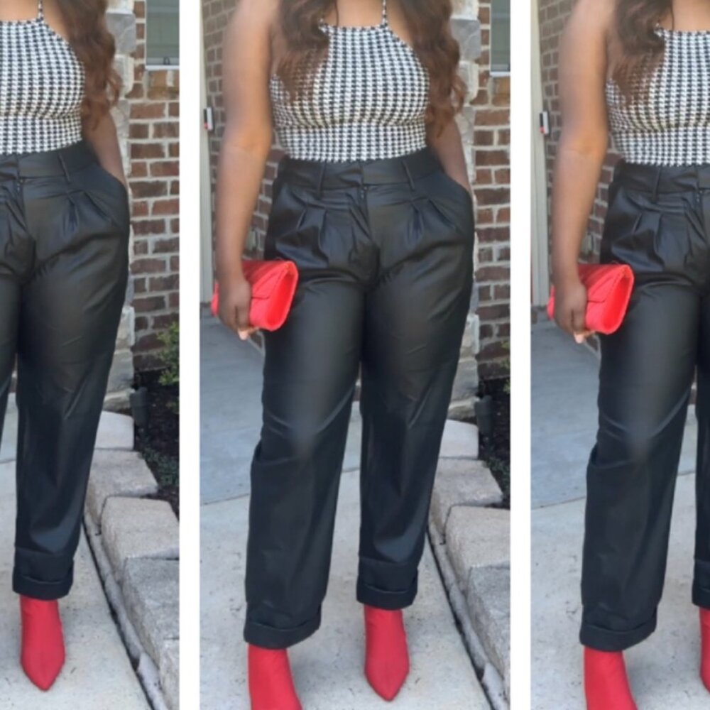 Black Cuffed Pants